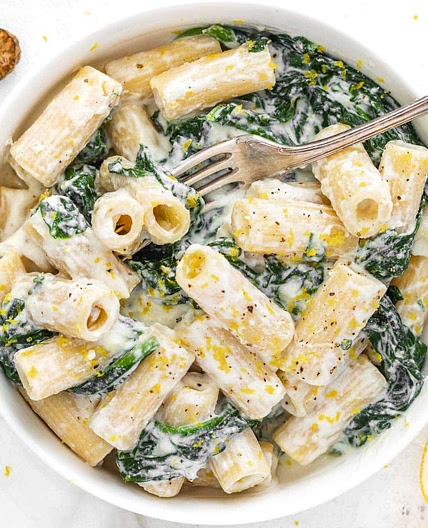 Lemon Ricotta Pasta (with spinach)