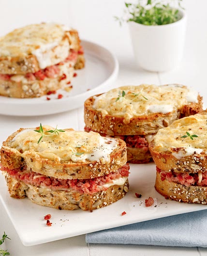 Croque-monsieur au jambon haché