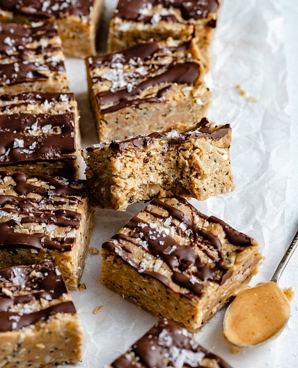 Coconut & Chocolate Peanut Butter Protein Bars