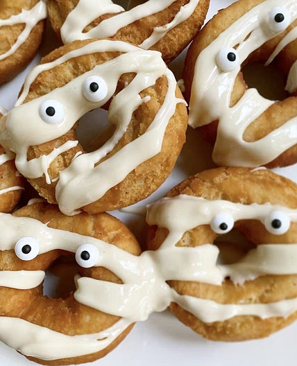 Vanilla Cake Donuts with Maple Glaze (Magnolia Table)