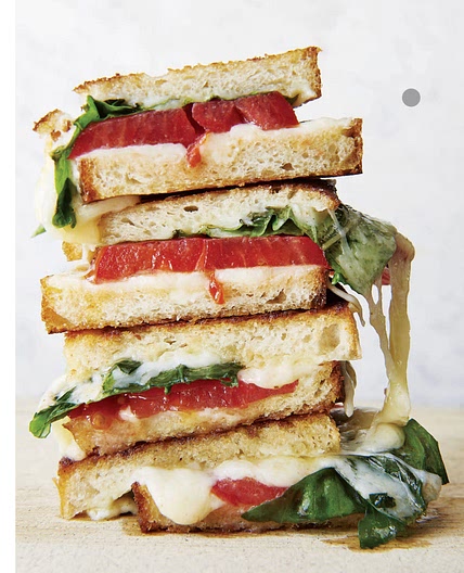 Grilled Havarti, Tomato, and Basil Sandwiches (Magnolia Table) 