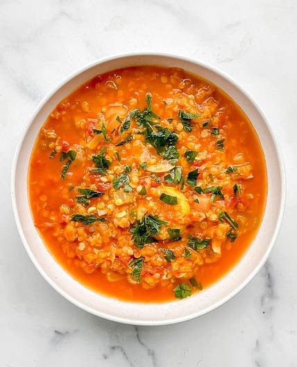 Red Lentil Lemon Soup