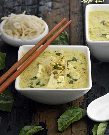 Laksa Soup – Vegetarian Malaysian Coconut Curry Soup