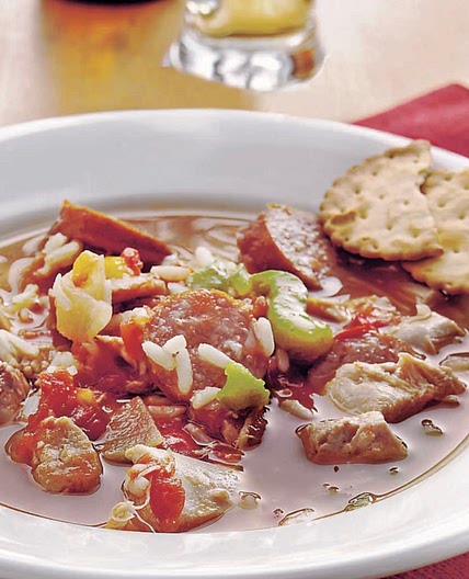 Spicy Chicken and Sausage Soup 