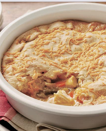 cheesy chicken pot pie