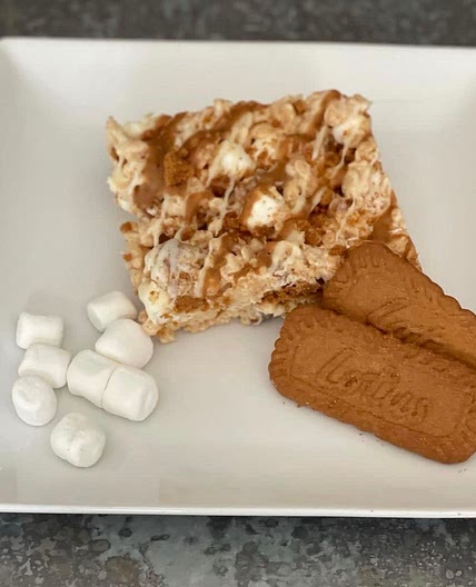 Biscoff Rice Krispy Treats 