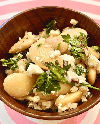 Butter bean and riced cauliflower salad