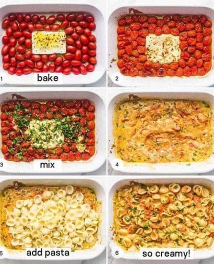 Tomato feta pasta