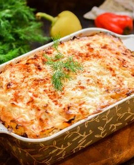 Sauerkraut, Minced Meat and Rice Casserole