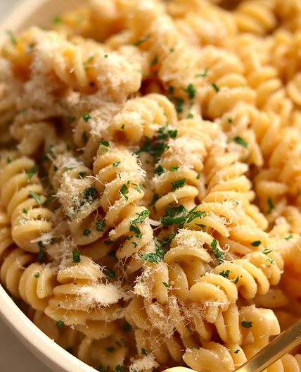 One Pot Miso Parmesan Pasta