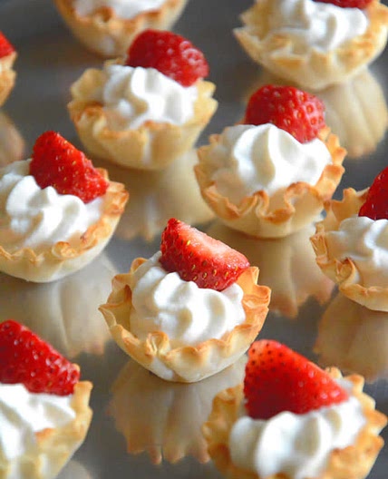 Strawberries and Cream Tarts