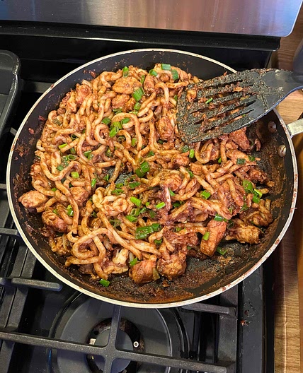 spicy peanut sauce noodles