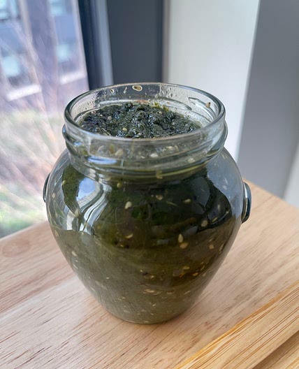 Fresh zaatar dip