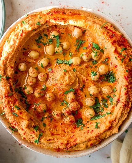 Roasted Red Pepper Hummus