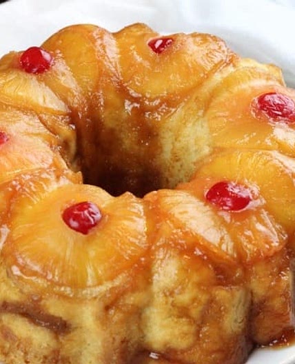 Pineapple Upside Down Pound Cake
