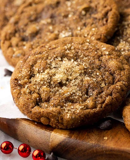 Gluten Free Chewy Chocolate Ginger Cookies