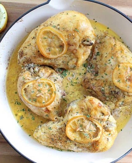 Lemon, Garlic and Onion Roasted Chicken
