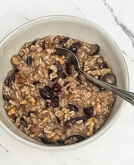 Cranberry Walnut Oatmeal -