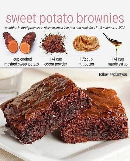Vegan Sweet Potato Brownies.;