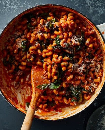 One-Pot Pasta with Sausage and Spinach