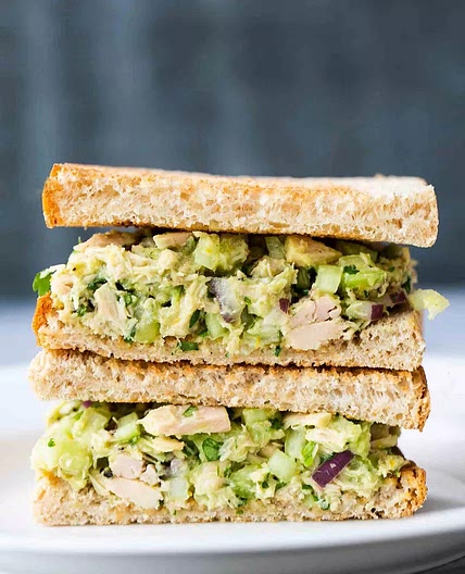Tuna Salad Sandwiches with Avocado