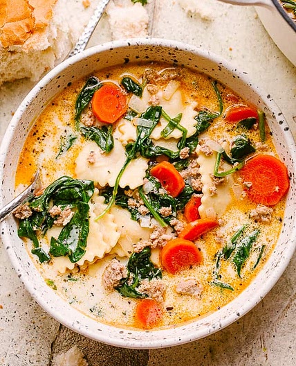 Creamy Ravioli Soup