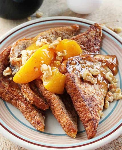 Peach Cobbler French Toast