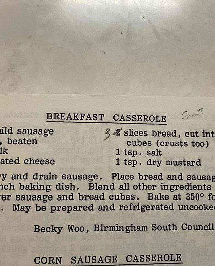 Breakfast Casserole