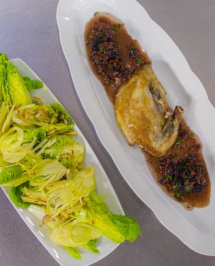 Crown Of Guinea Fowl Roasted with Honey and Blackberry - James M