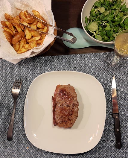 Steak dinner
