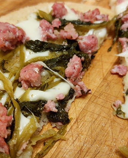 Bruschetta - Broccoli rabe and sausage