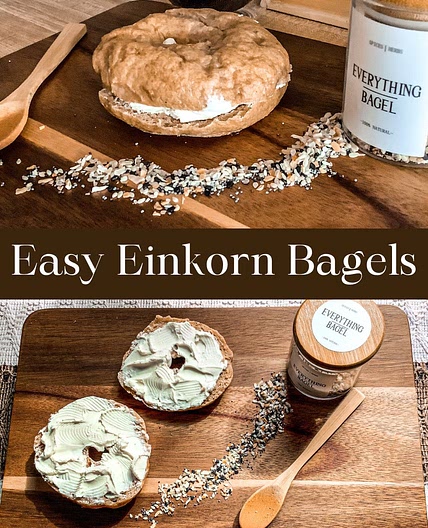 Easy Einkorn Bagels