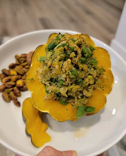 Vegan Stuffed Acorn Squash