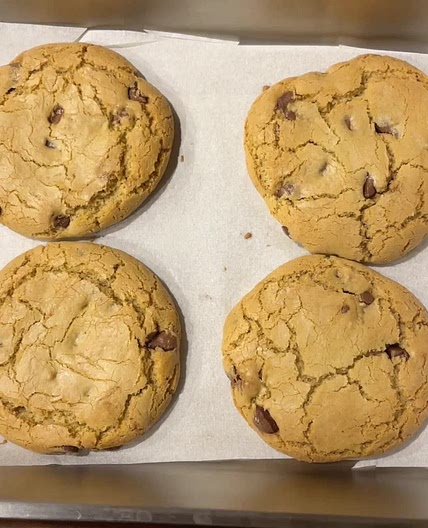 Single serve chocolate chip cookies 