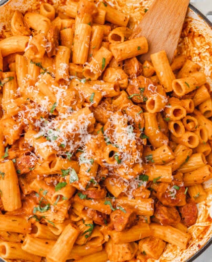 Creamy Chicken And Chorizo Pasta Recipe 