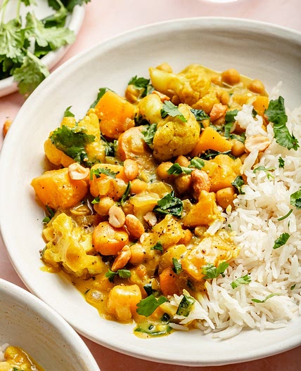One Pot Butternut Squash Yellow Curry