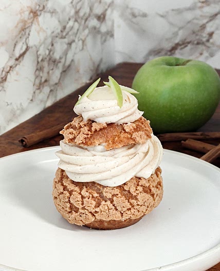 ♨️ Choux à la pomme et diplomate cannelle