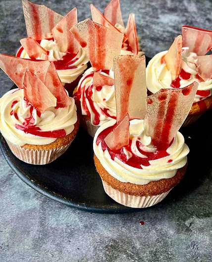 Fake Broken  Glass Cupcakes 