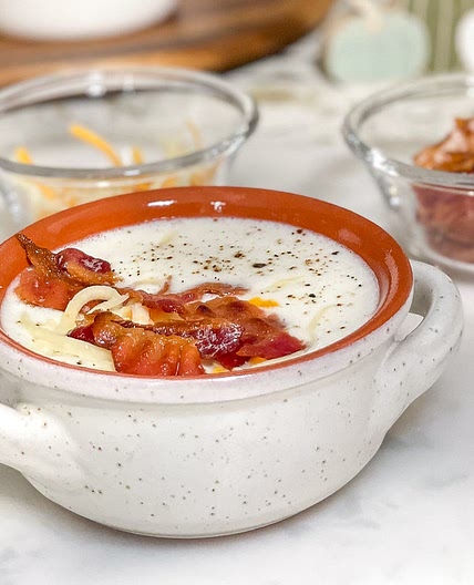 Creamy Cauliflower Soup with Boursin Cheese