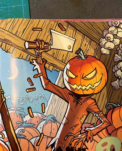 Halloweensticks med stinkåndedip