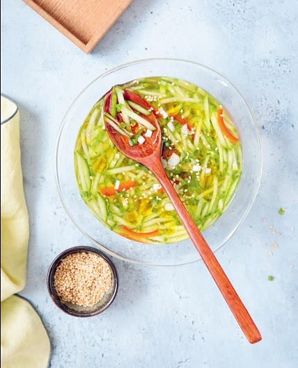 Soupe froide de concombre