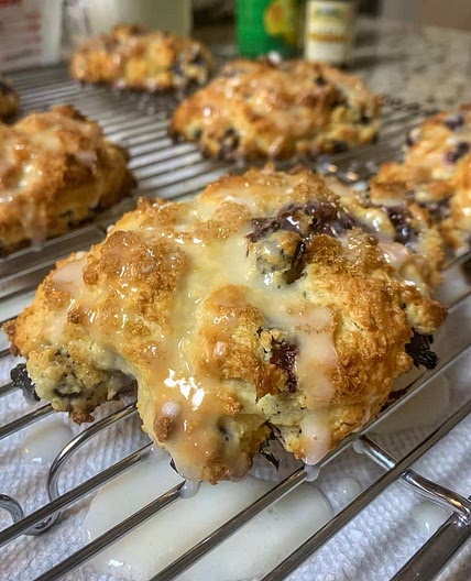 Blueberry Drop Biscuits 
