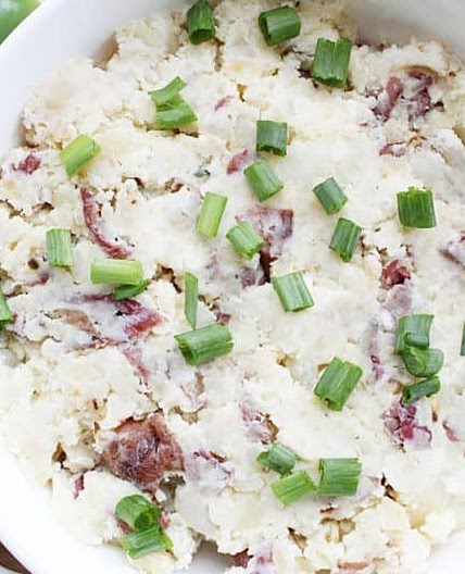 Sour Cream and Garlic Smashed Potatoes