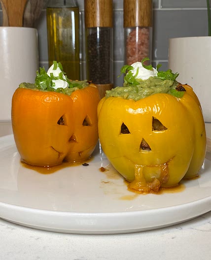Stuffed Jack’O’Lantern Peppers