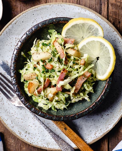 Burgundy style white cabbage salad — French Cooking Academy