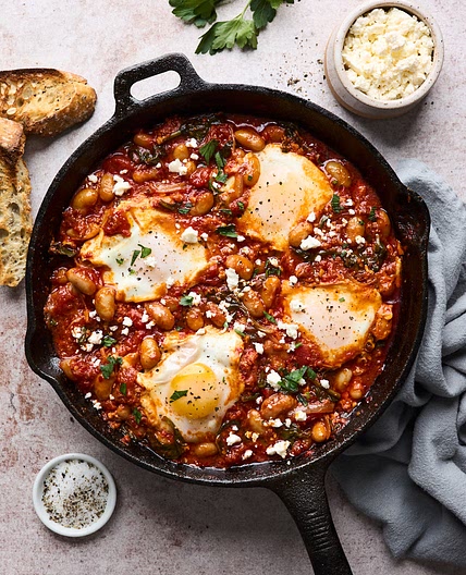 Shakshuka with N’duja and Feta