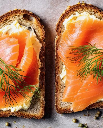 Toasts saumon fumé, mascarpone