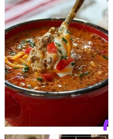 Creamy Beef Taco Soup