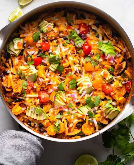 Black bean enchilada skillet 