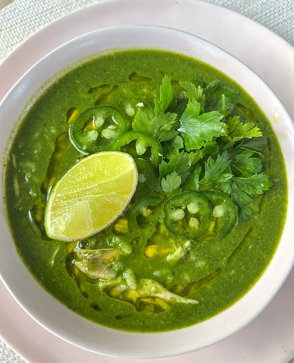 Green Garlic & Ginger Chicken and Rice Soup